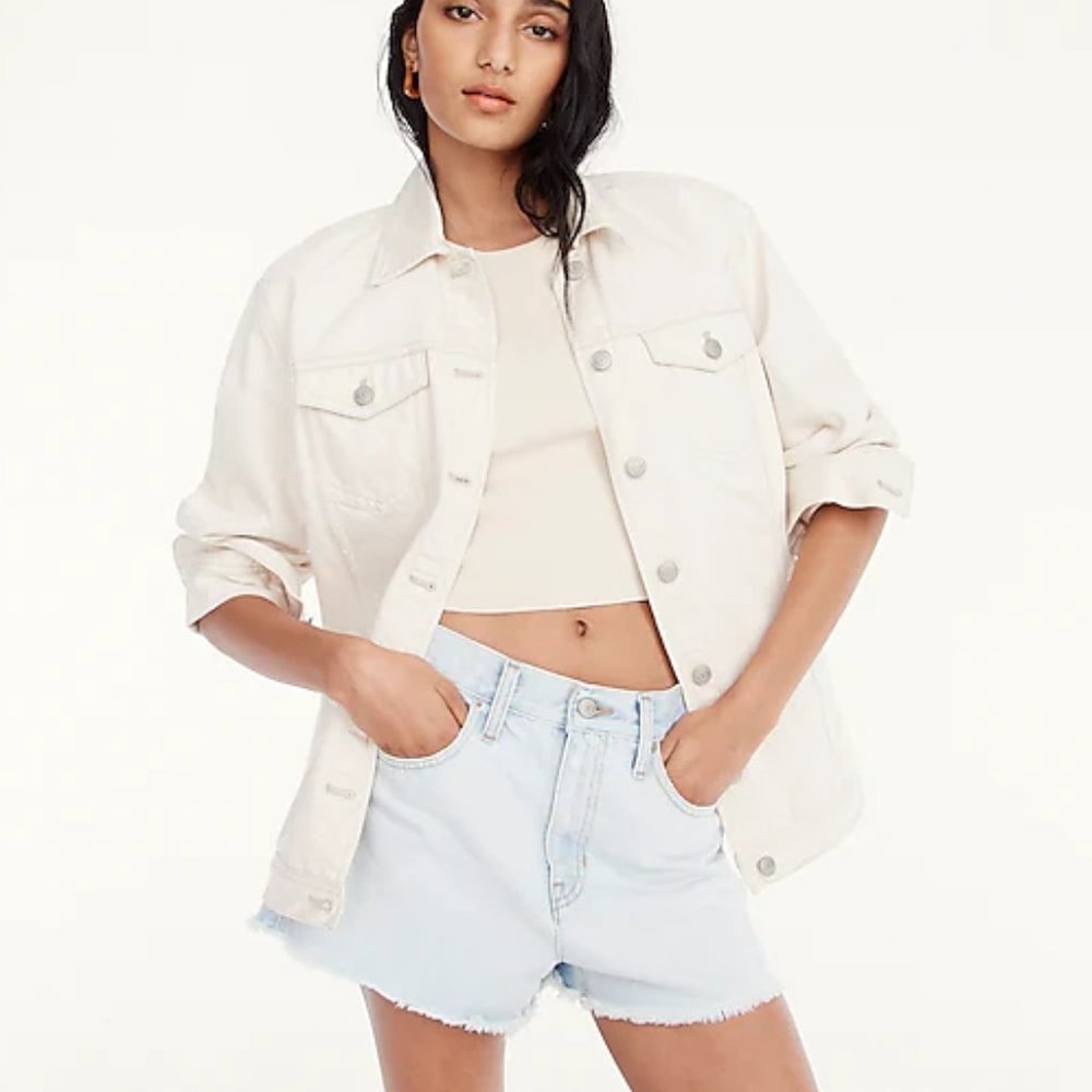 J. Crew Relaxed Denim Short In Waterside Wash Size 29 NWT